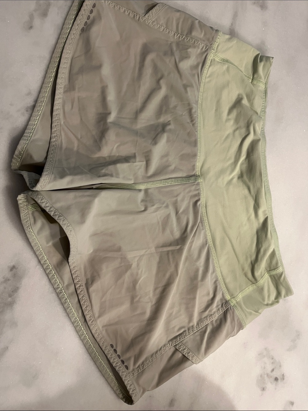 lululemon athletica sage green athletic shorts